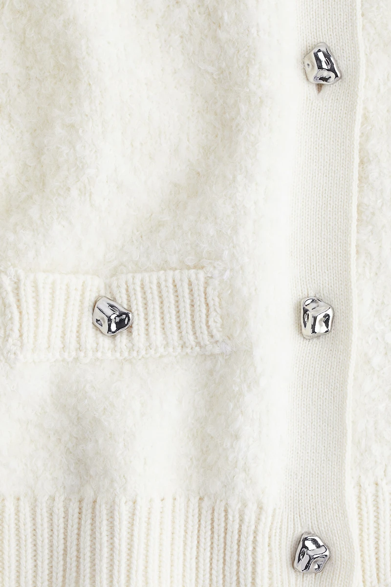 Chandail en tricot bouclette