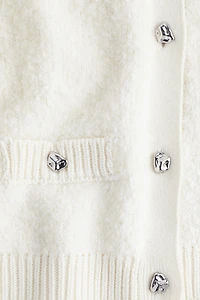 Chandail en tricot bouclette