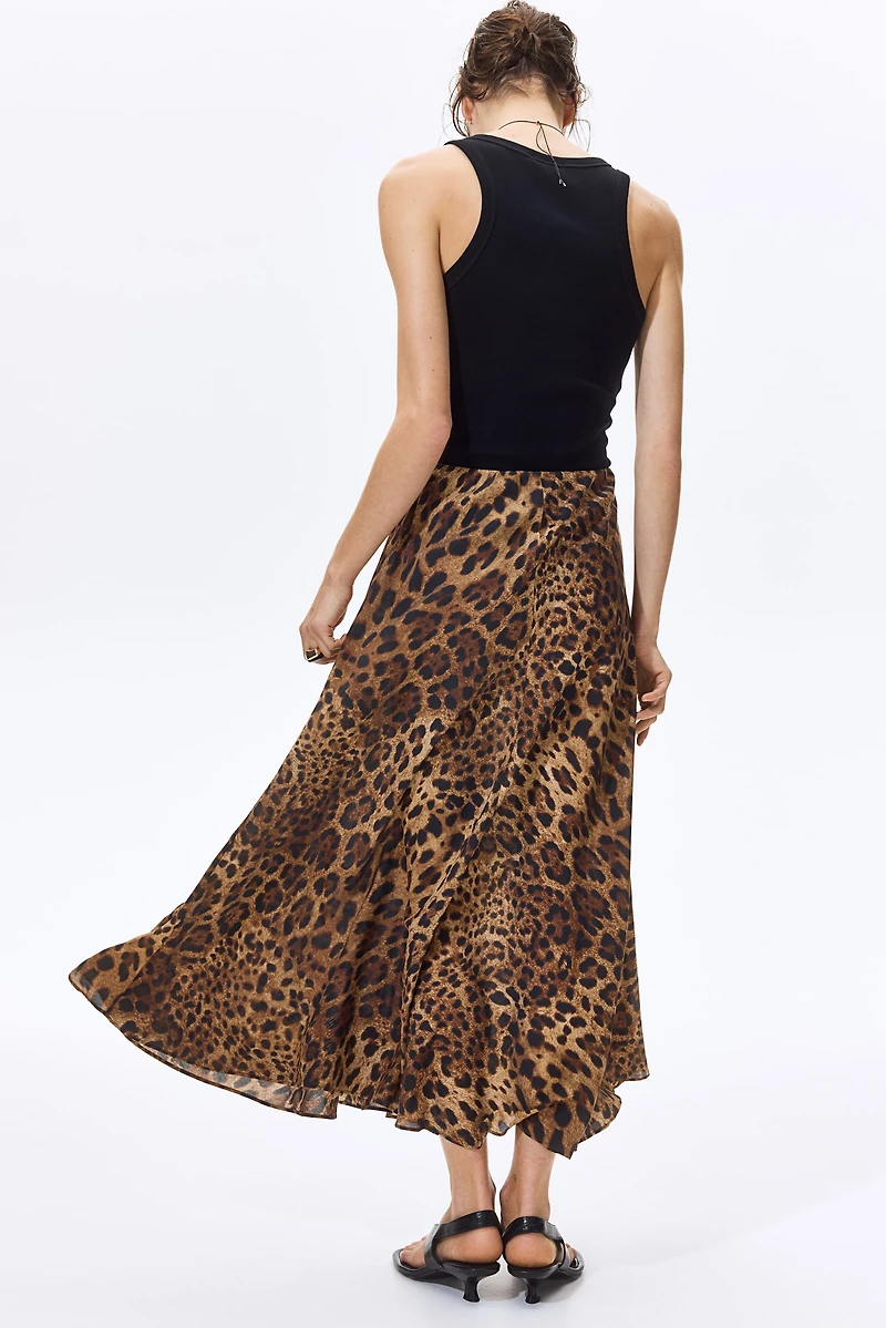 Jupe maxi en satin