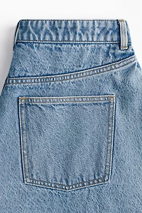 Flared Denim Mini Skirt