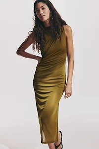 Draped Midi Dress