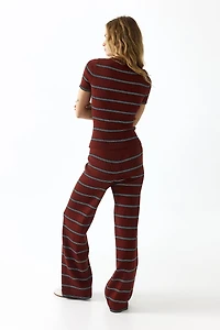 Rib-Knit Pants