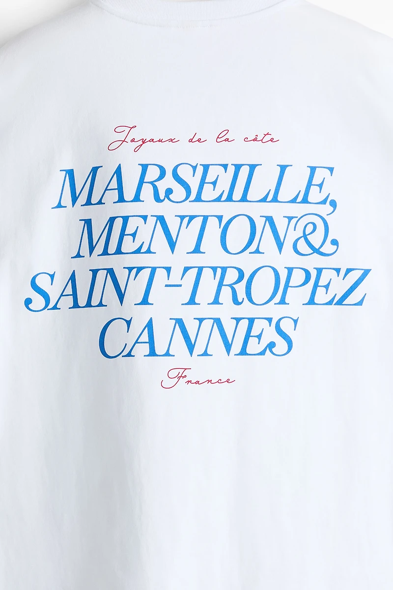 T-shirt très ample à motifs imprimés