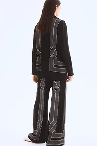 Printed Pull-On Pants