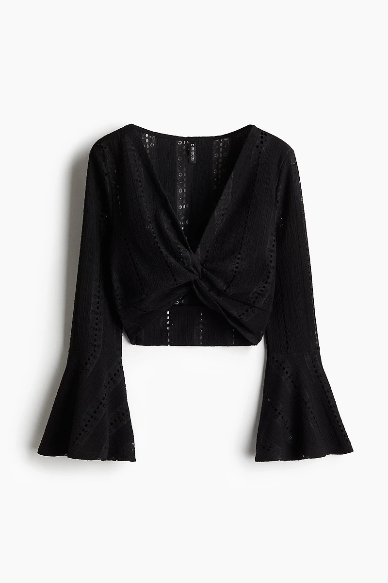 Twist-Detail Crop Top