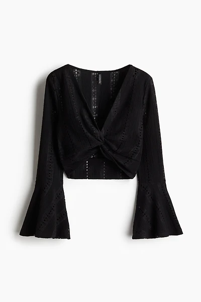 Twist-Detail Crop Top