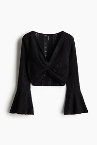 Twist-Detail Crop Top