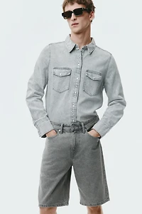 Relaxed-Fit Denim Shorts