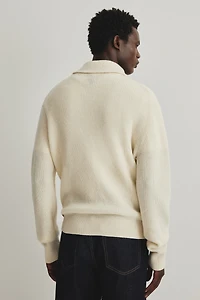 Chandail classique en laine avec col