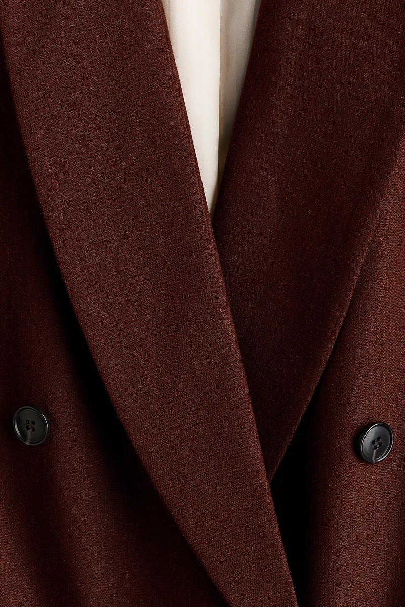 Linen-Blend Blazer