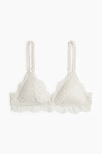 Soutien-gorge souple et coussiné en dentelle