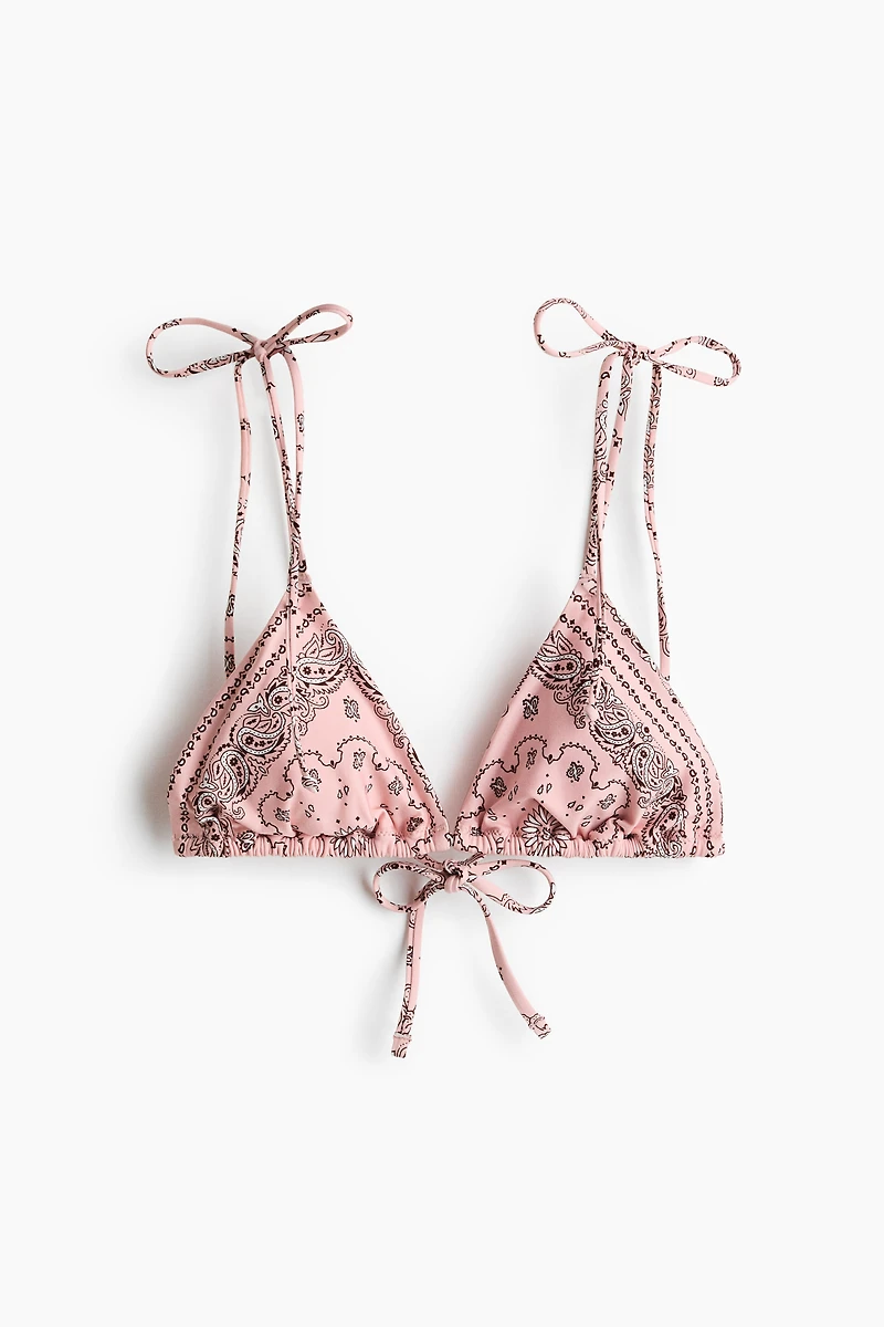 Haut de maillot triangulaire coussiné