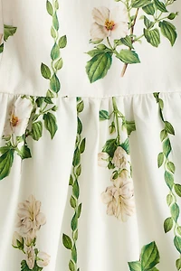 Flared-Skirt Strappy Dress