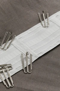 Lot de 2 rideaux longs en lyocell mélangé