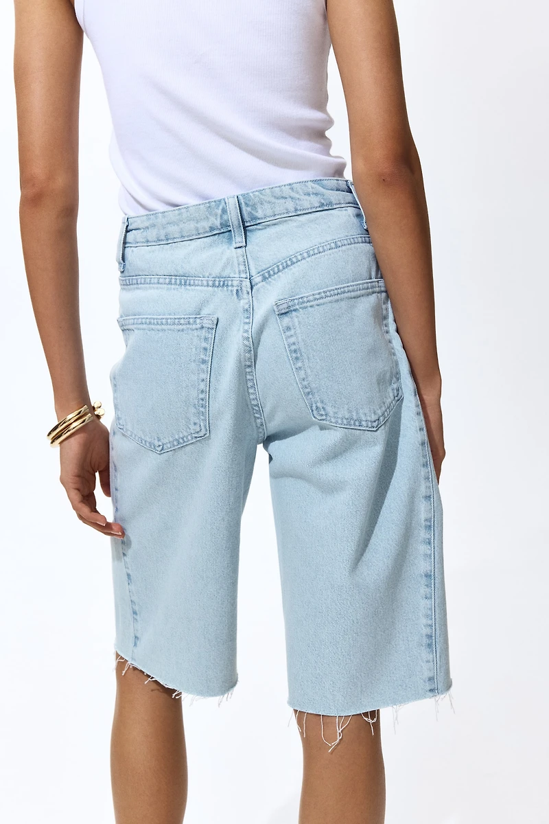 Denim Bermuda Shorts