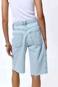 Denim Bermuda Shorts