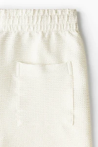 Relaxed-Fit Waffled Shorts