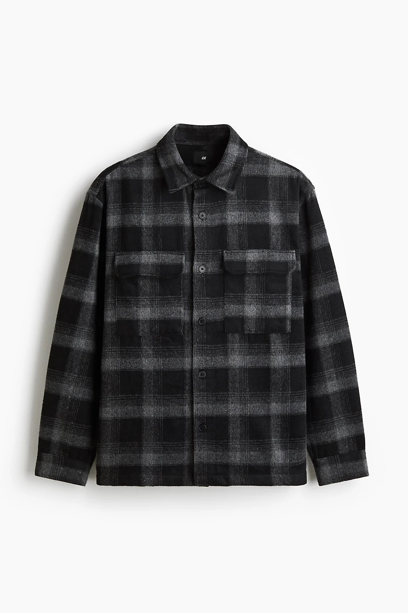 Regular-Fit Flannel Overshirt
