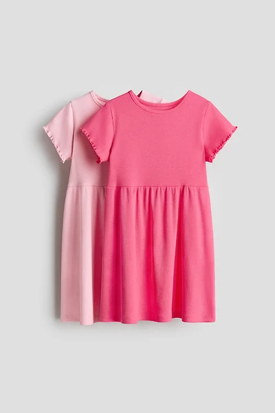 2-Pack Ribbed Cotton Dresses
