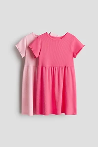 2-Pack Ribbed Cotton Dresses