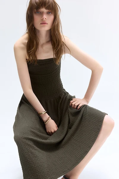 Smocked Bandeau Dress