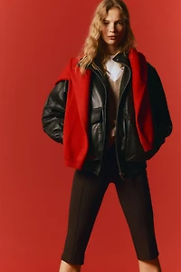 Creased Capri Leggings