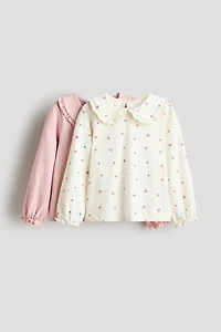 2-Pack Cotton Tops with Collar