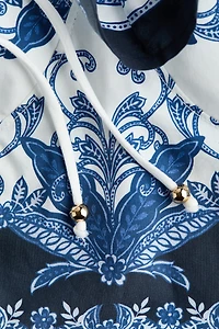 Cotton poplin bustier top