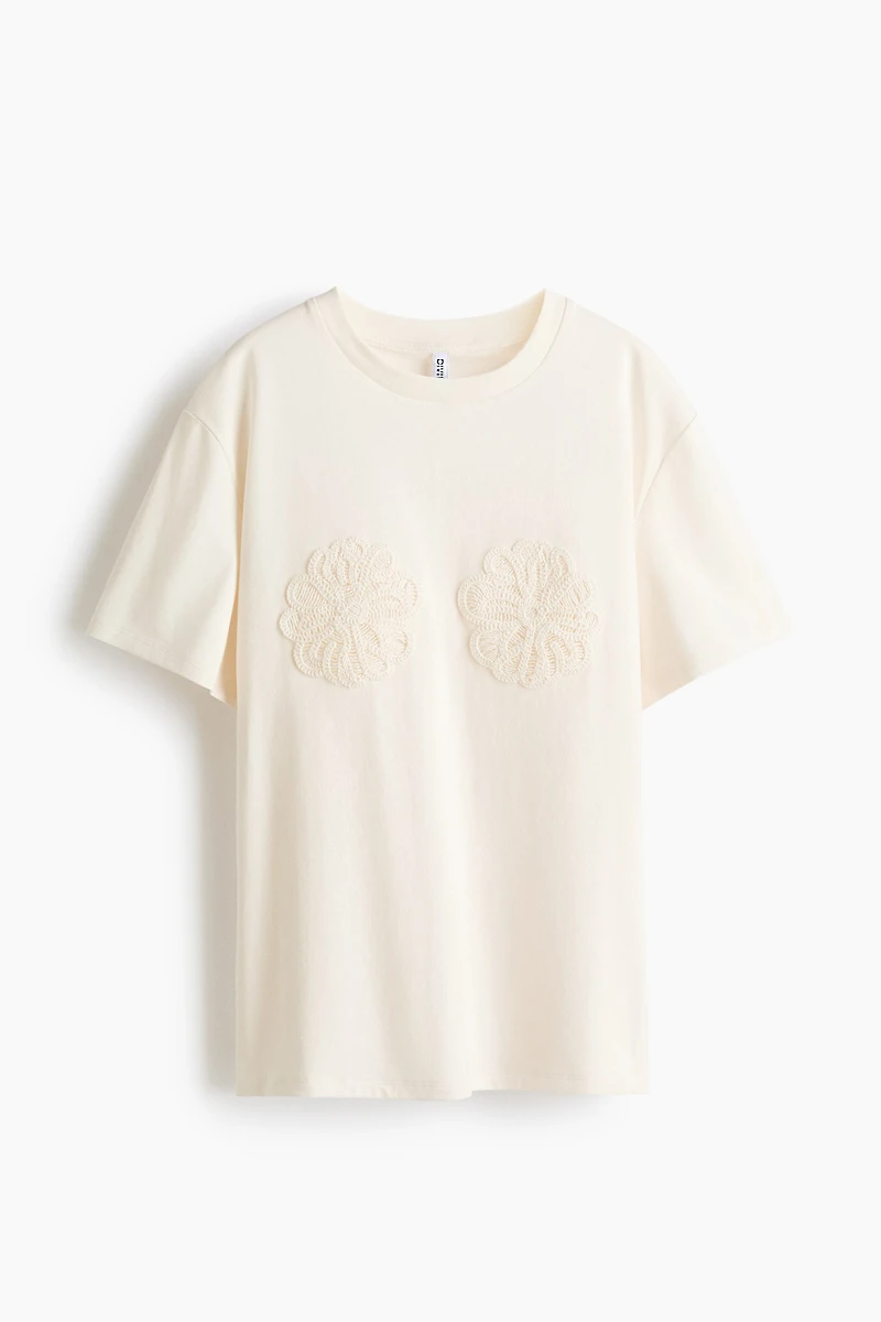 T-shirt avec appliqués
