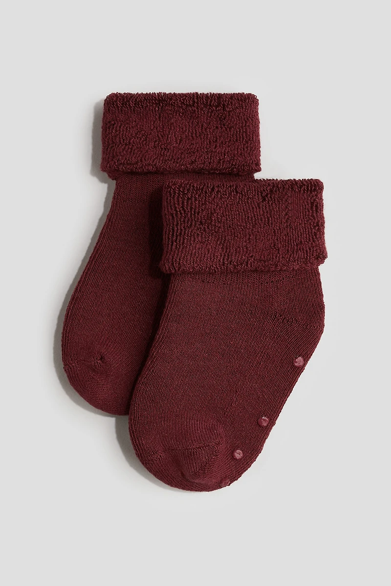 5-pack Non-slip Terry Socks