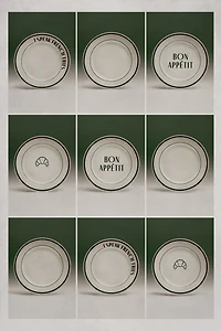 2-Pack Porcelain Medium-Sized Plates