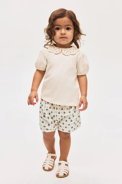 Printed jersey shorts