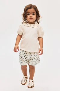 Printed jersey shorts