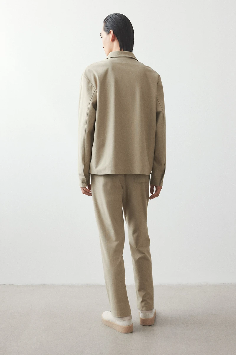 Regular-Fit Twill Overshirt