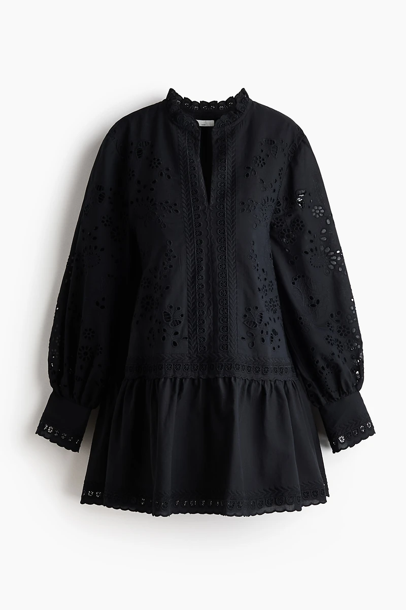 MAMA Eyelet-Embroidered Dress