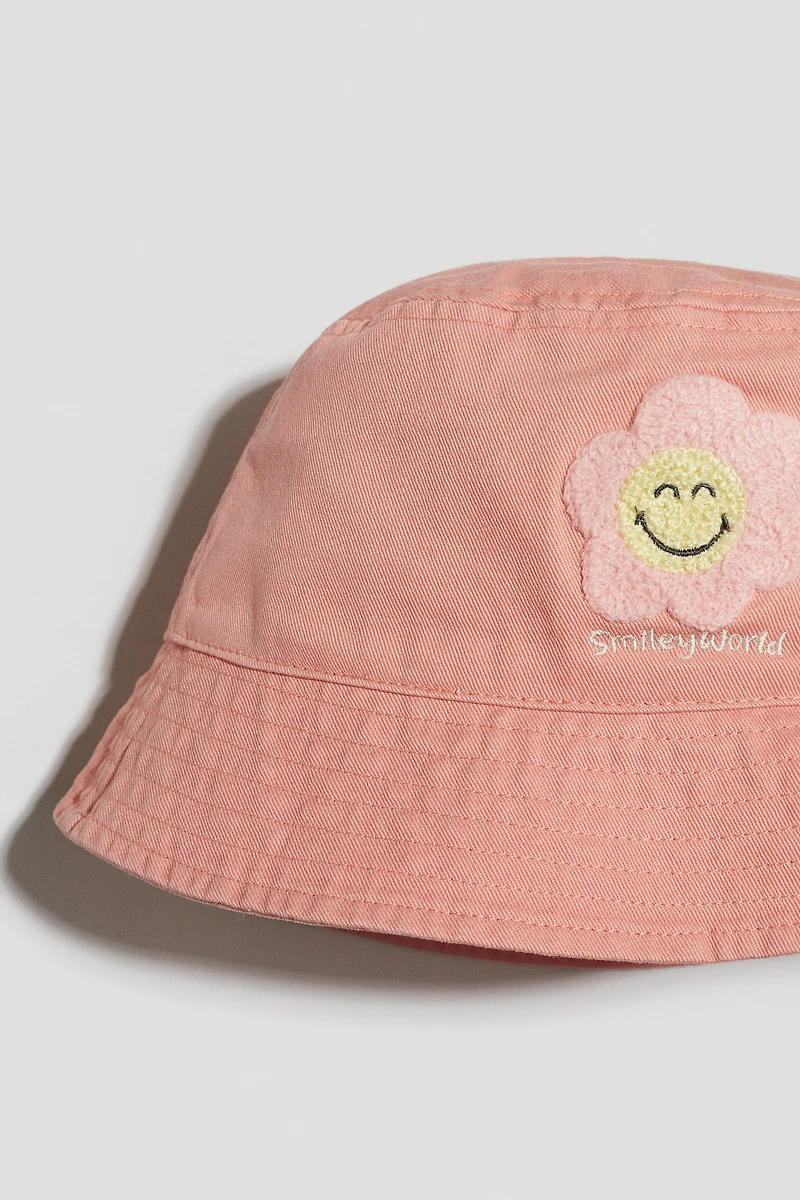 Bucket Hat with Printed Motif
