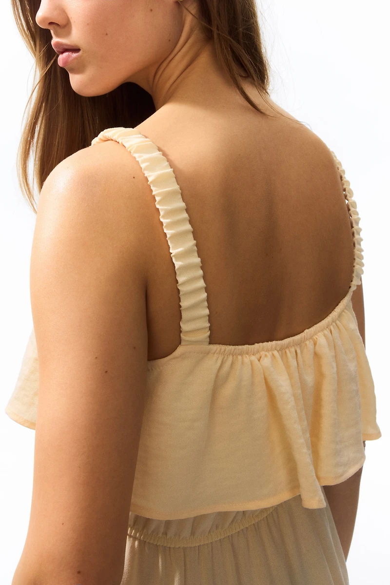 Flounced Tiered Dress