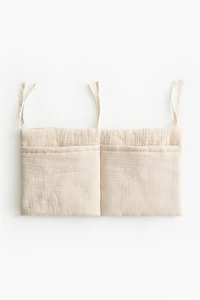 Wall-Hanging Muslin Organizer