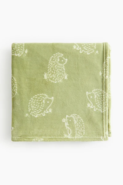 Patterned Fleece Throw