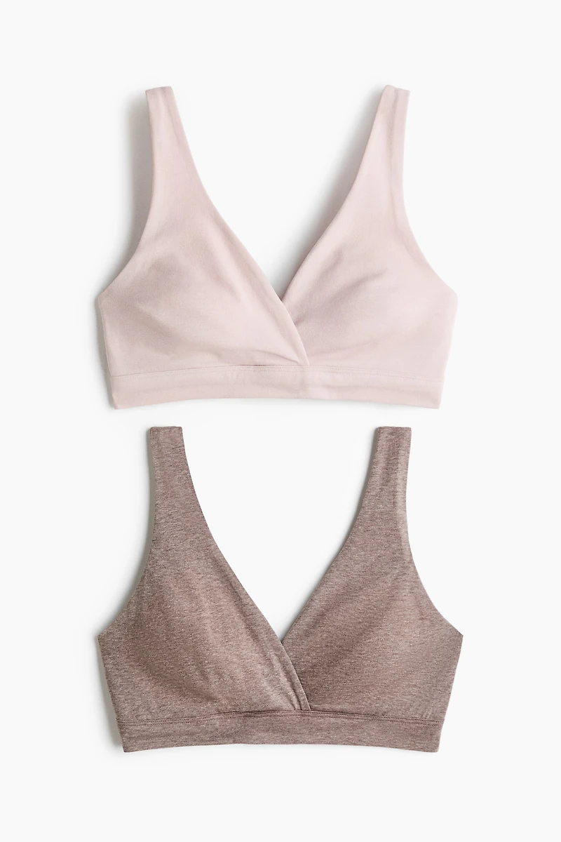MAMA 2-pack Cotton Nursing Bras