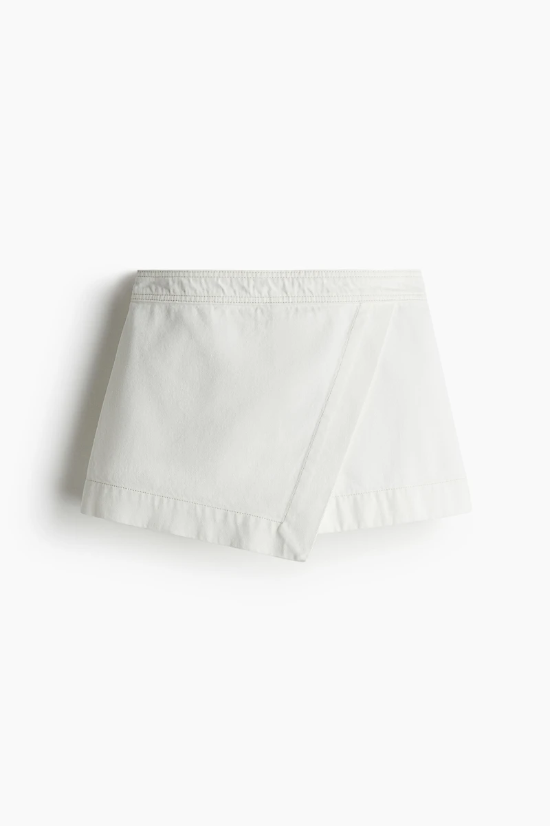 Denim Wrap Skort
