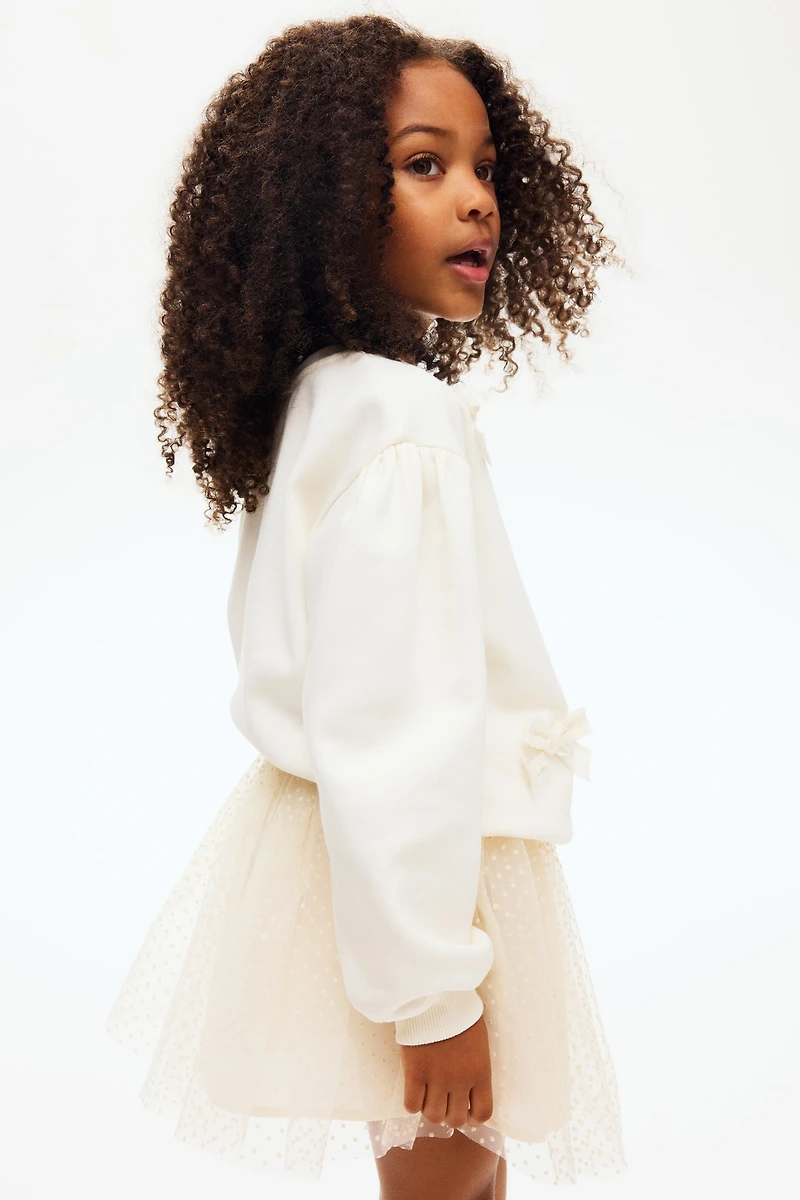 Appliquéd Brushed-Inside Sweatshirt