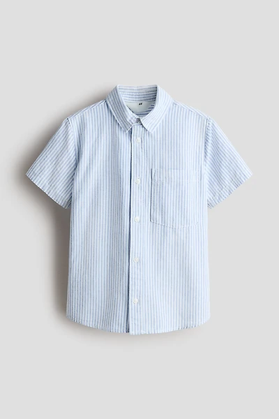 Short-Sleeved Cotton Shirt