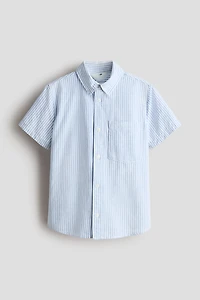 Short-Sleeved Cotton Shirt