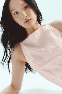 Appliquéd Mini Dress