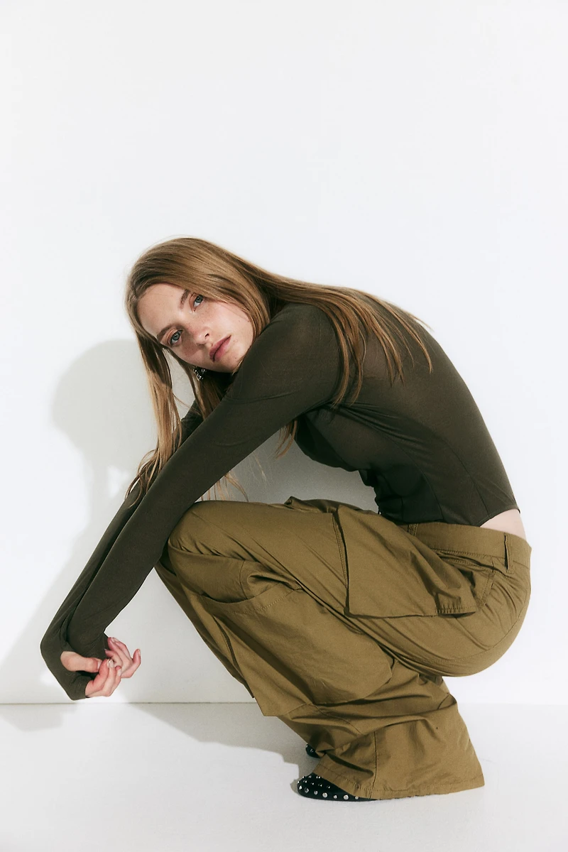 Pantalon cargo en coton
