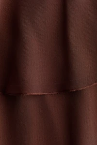 Robe asymétrique en mousseline