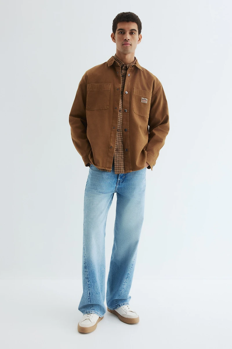 Oversized-Fit Canvas Overshirt