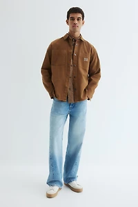 Oversized-Fit Canvas Overshirt