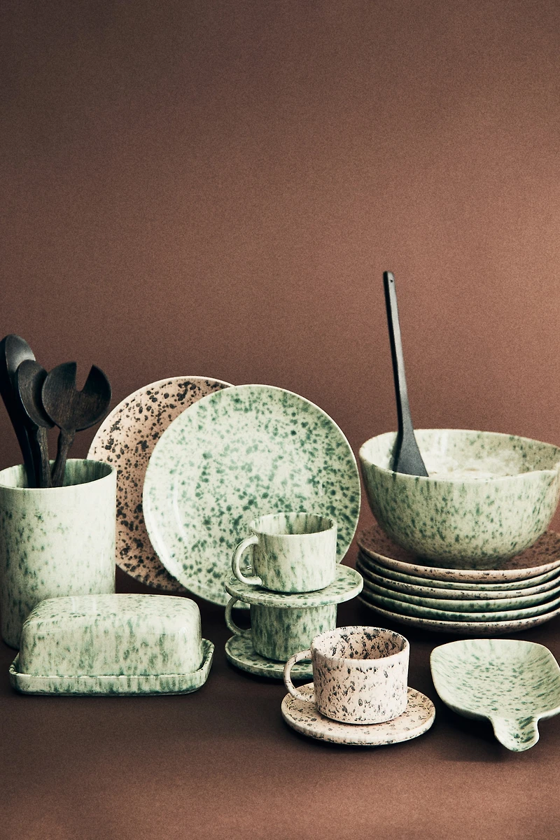 Repose-cuillère en grès cérame